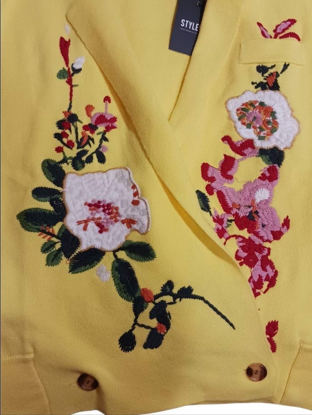 Stylewe Embroided Bohemian Cardigan Sweater Blazer Academia - Picture 5 of 12
